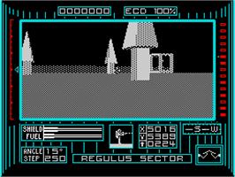 In game image of Dark Side on the Sinclair ZX Spectrum.