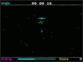 In game image of Dark Star on the Sinclair ZX Spectrum.