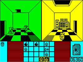 In game image of Deactivators on the Sinclair ZX Spectrum.