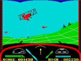 In game image of Deep Strike on the Sinclair ZX Spectrum.