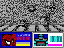 In game image of Dr. Doom's Revenge on the Sinclair ZX Spectrum.