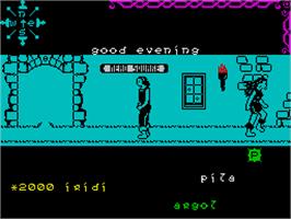 In game image of Dun Darach on the Sinclair ZX Spectrum.