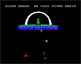 In game image of E-SWAT: Cyber Police on the Sinclair ZX Spectrum.