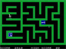 In game image of Escape MCP on the Sinclair ZX Spectrum.