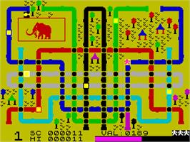 In game image of Eureka! on the Sinclair ZX Spectrum.