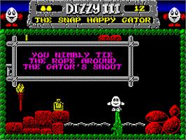 In game image of Fantasy World Dizzy on the Sinclair ZX Spectrum.