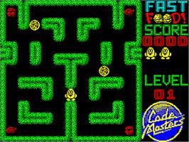 In game image of Fast Food on the Sinclair ZX Spectrum.