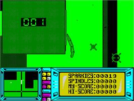 In game image of Fat Worm Blows A Sparky on the Sinclair ZX Spectrum.