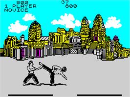 In game image of Fist II: The Legend Continues on the Sinclair ZX Spectrum.