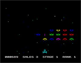 In game image of G.U.T.Z. on the Sinclair ZX Spectrum.