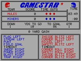 In game image of GFL Championship Football on the Sinclair ZX Spectrum.