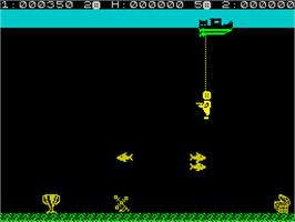 In game image of Glug Glug on the Sinclair ZX Spectrum.