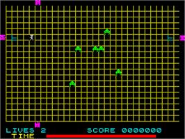 In game image of Grid Run And Pontoon on the Sinclair ZX Spectrum.