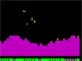 In game image of Ground Attack on the Sinclair ZX Spectrum.