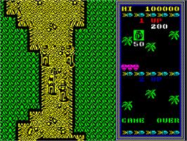 In game image of Guerrilla War on the Sinclair ZX Spectrum.