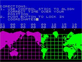In game image of Hacker on the Sinclair ZX Spectrum.