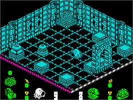 In game image of Head Over Heels on the Sinclair ZX Spectrum.