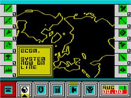 In game image of High Frontier on the Sinclair ZX Spectrum.