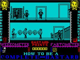 In game image of How to be a Complete Bastard on the Sinclair ZX Spectrum.