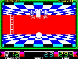 In game image of Impossaball on the Sinclair ZX Spectrum.