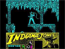 In game image of Indiana Jones and the Last Crusade: The Action Game on the Sinclair ZX Spectrum.