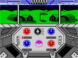 In game image of Infiltrator on the Sinclair ZX Spectrum.