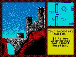 In game image of Iron Lord on the Sinclair ZX Spectrum.
