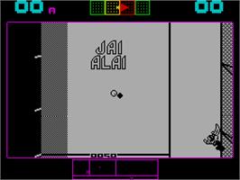 In game image of Jai Alai on the Sinclair ZX Spectrum.