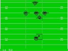 In game image of John Elway's Quarterback on the Sinclair ZX Spectrum.