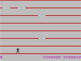 In game image of Jumping Jack on the Sinclair ZX Spectrum.