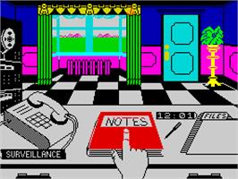 In game image of Killed Until Dead on the Sinclair ZX Spectrum.