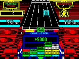 In game image of Klax on the Sinclair ZX Spectrum.