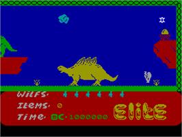In game image of Kokotoni Wilf on the Sinclair ZX Spectrum.