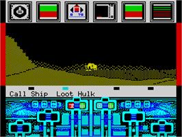 In game image of Koronis Rift on the Sinclair ZX Spectrum.