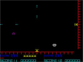 In game image of Laser Zone on the Sinclair ZX Spectrum.