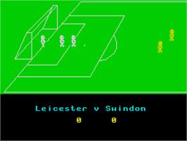 In game image of League Challenge on the Sinclair ZX Spectrum.