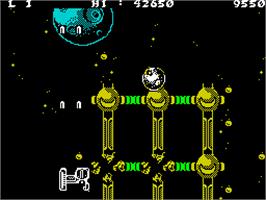 In game image of Lightforce on the Sinclair ZX Spectrum.