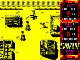 In game image of M.A.X.: Maximum Action Xtra on the Sinclair ZX Spectrum.