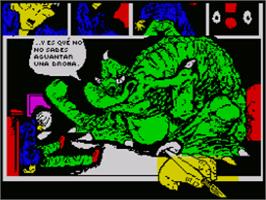 In game image of MOT on the Sinclair ZX Spectrum.