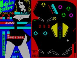 In game image of Macadam Bumper on the Sinclair ZX Spectrum.