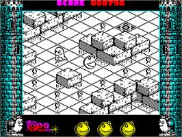 In game image of Mad Mix 2 on the Sinclair ZX Spectrum.