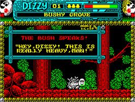 In game image of Magicland Dizzy on the Sinclair ZX Spectrum.