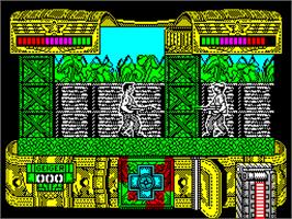 In game image of Mambo on the Sinclair ZX Spectrum.