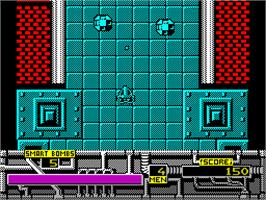 In game image of Marauder on the Sinclair ZX Spectrum.
