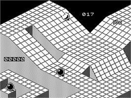 In game image of Marble Madness Construction Set on the Sinclair ZX Spectrum.