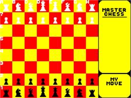 In game image of Master Chess on the Sinclair ZX Spectrum.