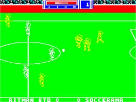 In game image of Match Day II on the Sinclair ZX Spectrum.