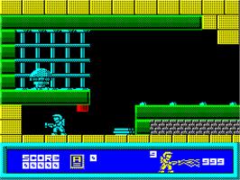 In game image of Metal Army on the Sinclair ZX Spectrum.