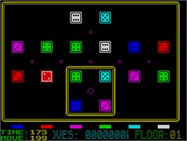 In game image of Mindtrap on the Sinclair ZX Spectrum.