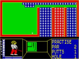 In game image of Mini-Putt on the Sinclair ZX Spectrum.